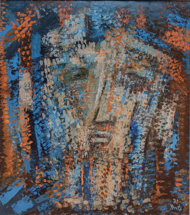 Yente, El patriarca. Óleo sobre cartón, 53 x 47 cm, 1982.