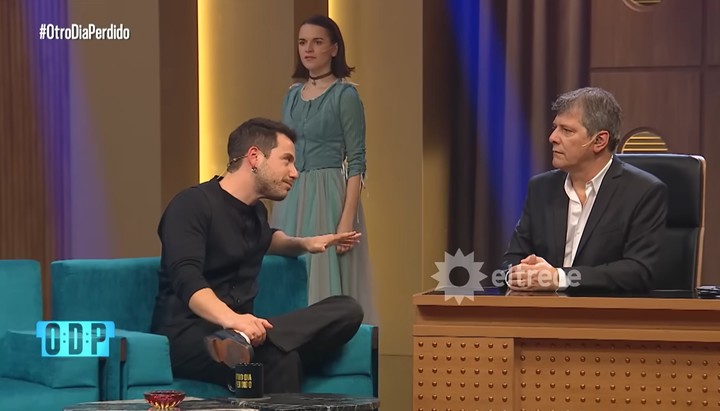 Fer Dente visitó a Mario Pergolini en "Otro día perdido"... y fue con su hija. Foto captura