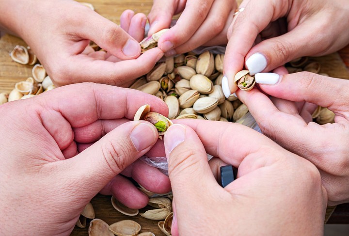 El pistacho, de moda estos días, se ubicaría en el segundo puesto, luego de las nueces. Foto Shutterstock.