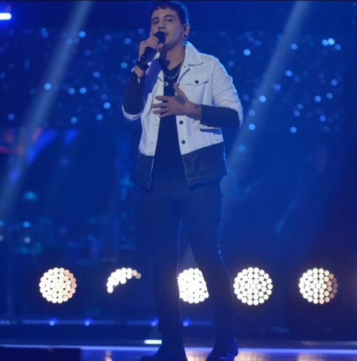 Yhosva Montoya en La Voz Argentina. | Foto: Instagram